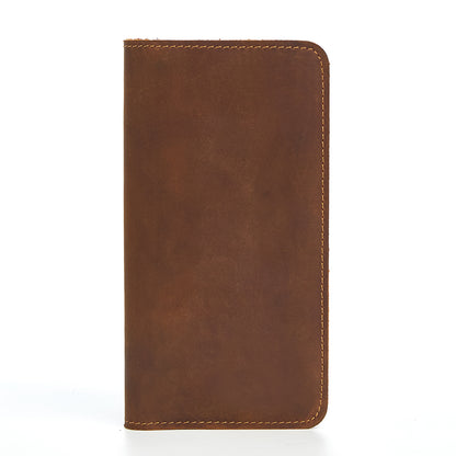 the long wallet dark brown