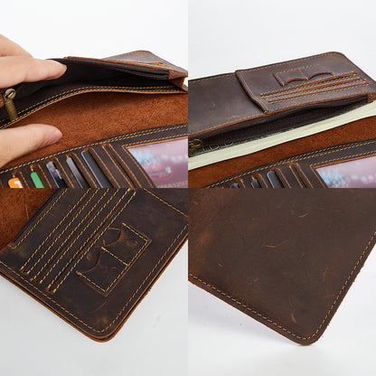 the long wallet dark brown