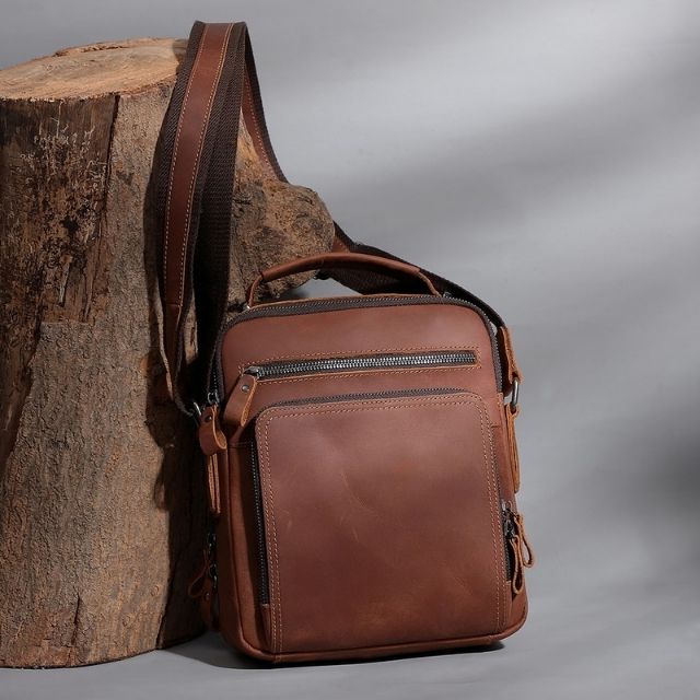 mens crossbody bag leather