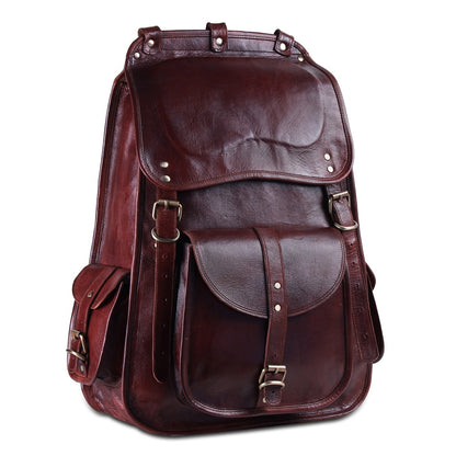 The Western | Leather Backpack for 17 Inch Laptops for Men & Women
