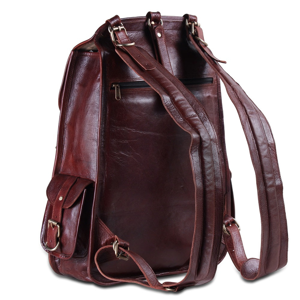 The Western | Leather Backpack for 17 Inch Laptops for Men & Women