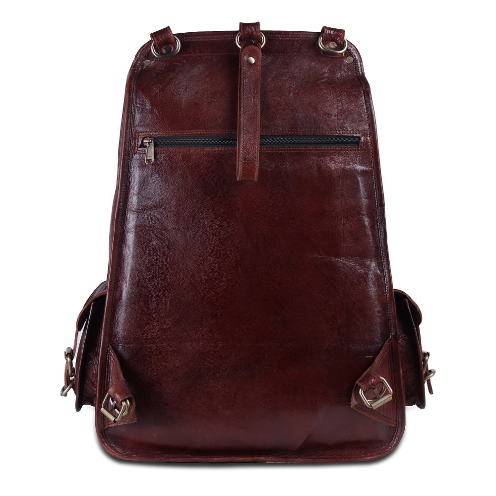 The Western | Leather Backpack for 17 Inch Laptops for Men & Women